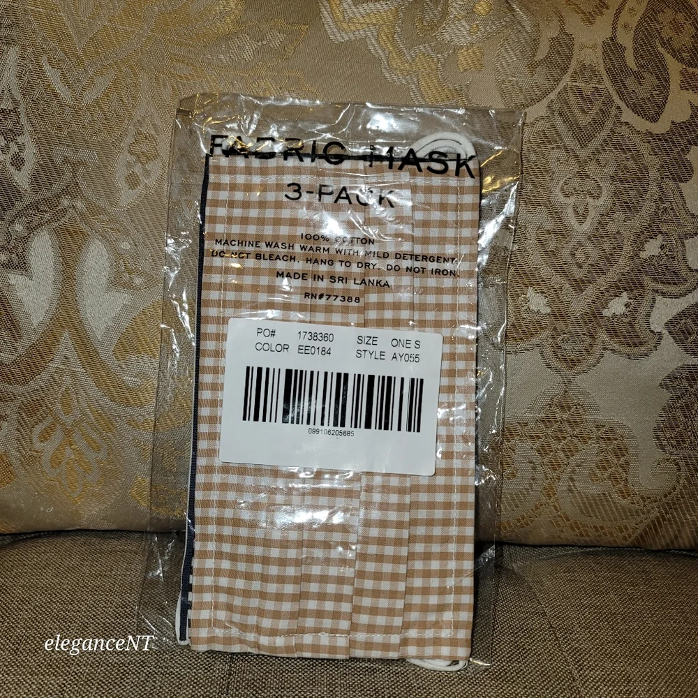 Jcrew Nautica themed 3 Pack Striped Face Mask NWT
